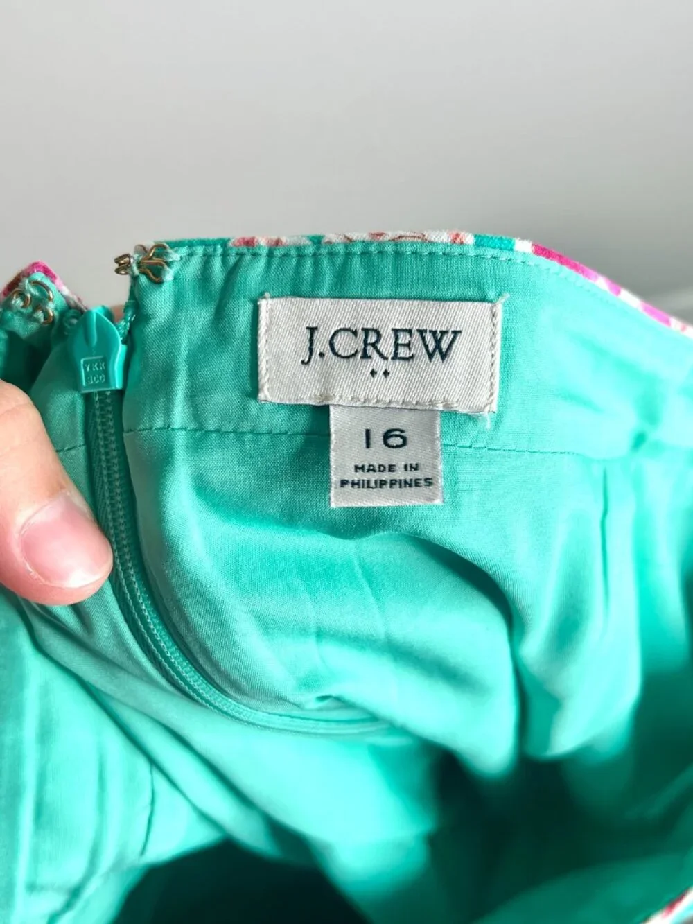 J. Crew Printed Pencil Skirt Floral Career Classic Preppy Girly Mid-Rise Sz 16